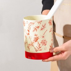 MMMII 東方風可瀝水陶瓷餐具筒 FM076, 紅色, 1個