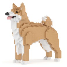 珍島犬小狗積木 大型 M, 1個, 混合顏色