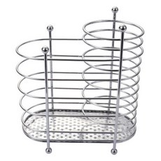 아메리칸로드 회오리 스테인레스 물빠짐 수저통 YK002, 1개