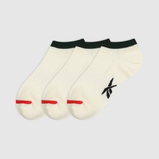 리복 스포츠 에너전 스니커즈 삭스 3켤레 세트 RBDENSN, 화이트 그린(RBDENSNS-WH/GN3), 1세트