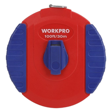 WORKPRO 玻璃纖維捲尺 6/24 30m 圓形 WP263001, 1個