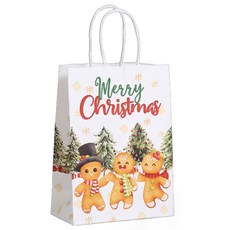 블랙트리 크리스마스 쿠키 선물 포장 쇼핑백, 쿠키B, 10개