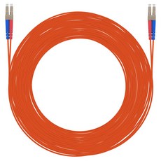 넥스트유 LC-LC 광 패치코드 멀티모드 케이블 40m, 오렌지, 1개