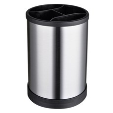 Ttabongoppa 不鏽鋼分隔收納廚具餐具筒 ONESIZE JNH1672, 1個, 黑色