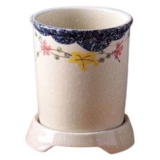 Ttabongoppa 民族風傳統圖案瀝水廚具收納餐具筒 ONESIZE JNH1668, A, 1個