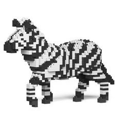 斑馬野生動物積木 大型 M, 1個, 混合顏色