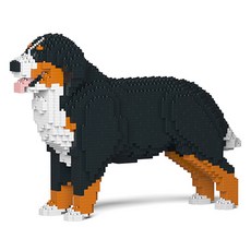 JEKCA 張嘴伯恩山犬狗狗積木 大型 M, 1個, 混合色