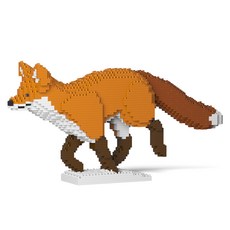 奔跑狐狸大型動物積木 M, 混色