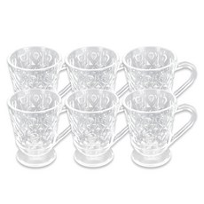 Deli Glass 雙份濃縮咖啡杯 水滴 155ml, 單一顏色, 6個