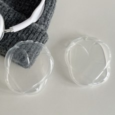 알로데 빅하트 에어팟맥스 케이스 2p 세트, NO 04 투명화이트, 1개