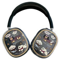 알로데 러블리패턴 에어팟맥스 케이스 2p 세트, NO 17 네마리강아지, 1개