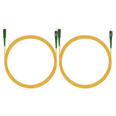 NEXTU SC/PC-ST/PC 光纖跳線 單模纜線 3m, 2個, NEXT-ST203SM-1C