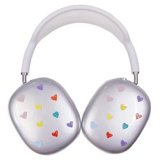 알로데 하이틴 젤리 에어팟맥스 케이스 2p 세트, NO 02 컬러풀하트, 1개