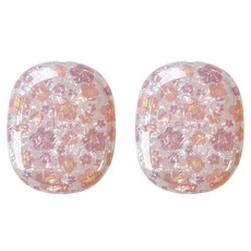 알로데 자개 광채 에어팟맥스 케이스 2p 세트, NO 21 퍼플핑크플라워, 1개