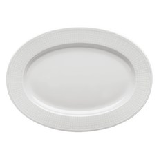 Rorstrand Swedish Grace 橢圓盤, 雪白色, 單一商品, 1個