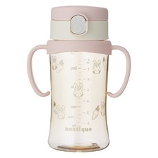 네스틱 유아용 스위치 PPSU 원터치 빨대컵, 260ml, 1개, 핑크