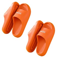 Daysoy 舒適居家客廳拖鞋, 紅橙色, 2個