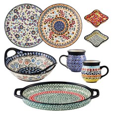 PAWIE Jalifie 日常雙人早午餐餐具組 8件組, 1套, 5種, 混合色