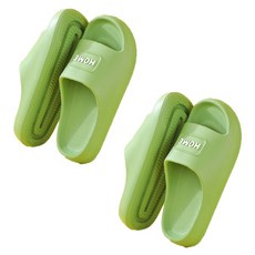 데이소이 편안한 홈 거실 슬리퍼, 그린, 2개