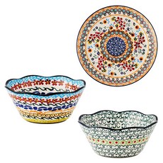 PAWIE Zalifie 盤子麵碗3件組, 1套, 綠色混搭