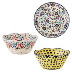 PAWIE Zalifie 盤子麵碗3件組, 1套, 黃色花朵