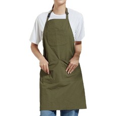 유니스토어 목걸이형 페더 에이프런 A-1003, 다크카키(A-1003-4), 1개