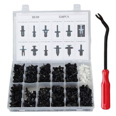 AUTO CREW 汽車用塑膠鉚釘固定扣 350件組 AC-TL5, 1套, 混色