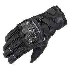 KOMINE WP 皮革手套 HG 雙手穿戴 GK-844, BLACK