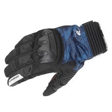 KOMINE 冬季防寒手套 雙手穿戴 GK-834, 海軍藍 + 大理石紋