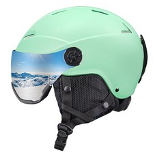 CRONY 護目鏡一體式滑雪單板安全帽, 霧面薄荷綠, 1個