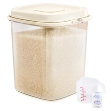 Le made 一鍵式除濕密封米箱 10L, 1個, 透明