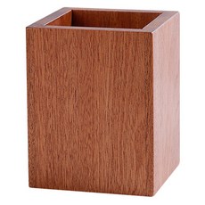 MMMII 黑檀木經典方形木製餐具筒 FM170, 單一顏色, 1個