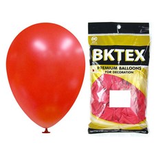 PartyClub 펄풍선 30cm 50p, 레드, 1개