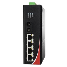 넥스트유 산업용 100Mbps POE 4포트 SFP 멀티모드 광스위치허브, 1개