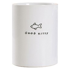 MMMII 黑色刻印簡約陶瓷餐具筒 FM133, 1個, 魚
