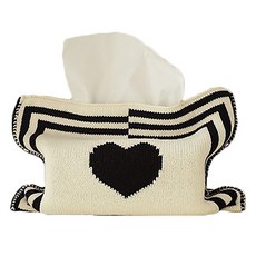 KEYMING 針織面紙套, 黑色愛心