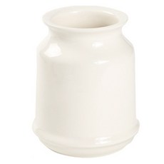 묘먀미 고급 유럽풍 심플 세라믹 수저통 중 FM134, 아이보리, 1개