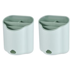 MMMII 直立式雲朵造型分格餐具筒 FM141, 綠色, 2個
