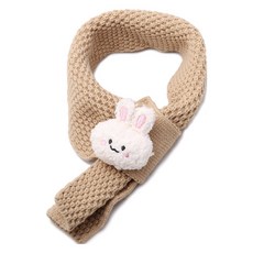 Mushu 兒童兔子針織環扣圍脖