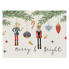 Toppia 簡約亞麻聖誕餐墊, 42 x 32 cm, CD101 4, 1個