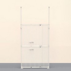 kiwObOri 寵物超高款安全門 7號, 白色, 1個