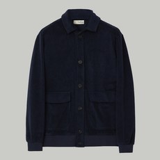 Tradclub 女款 Berry 口袋毛巾布開襟衫