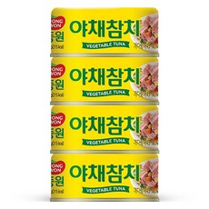 동원참치 야채참치 통조림, 135g, 4개