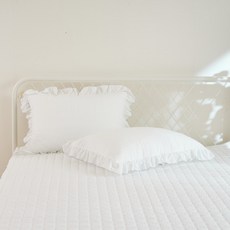 엘바 세미 워싱 패드 겸 카페트, 화이트