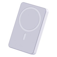 언박싱 고속 무선 충전 아이폰 갤럭시 맥세이프 보조배터리 5000mAh C타입, 퍼플, A21