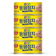 동원참치 DHA 통조림, 90g, 4개