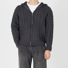 男士 Infius Groll 寬鬆版 2WAY 針織連帽拉鍊外套 024FW1-DM024