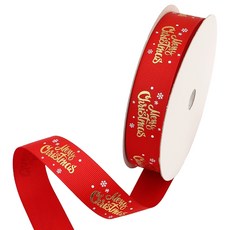 Pojangnet 聖誕緞帶 G CL-RD25225, 22.5m, 1個, 紅色+金色+白色