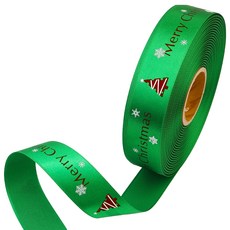 Pojangnet 聖誕緞帶 S ST-GN25225, 紅色+綠色+白色, 22.5m, 1個