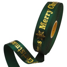 Pojangnet 聖誕緞帶 S MC-GN25225, 綠色+金色, 22.5m, 1個